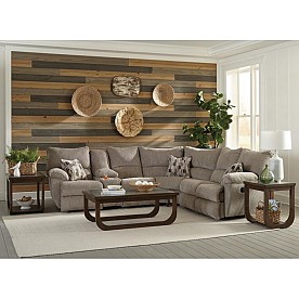 Catnapper Elliott Pewter Two Piece Reclining Sectional