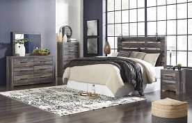 Ashley Furniture Drystan Queen Headboard Bed Set with Dresser, Mirror, Chest & Nightstand