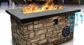 TechPro Fire Pit with Bluetooth Speaker
