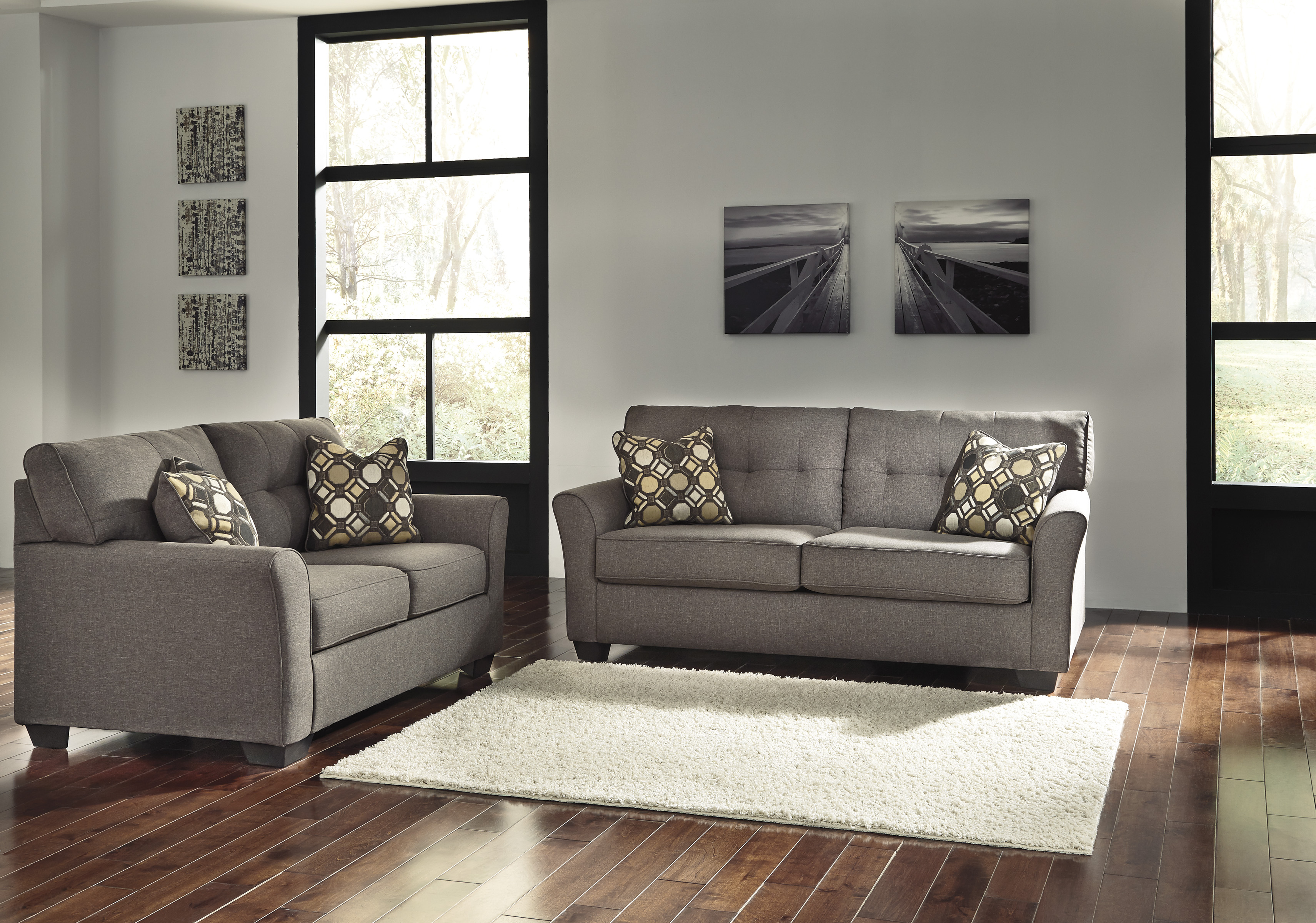 Majik | Tibbee Slate Sofa and Loveseat | Rent To Own Furniture in Pennsylvania