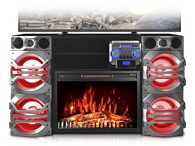 xFire 10,000 Watt Bluetooth 52" Entertainment Center with Fireplace
