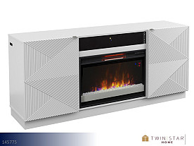 Twin Star Paxton With Soundbar Entertainment Stand with Fireplace (65")