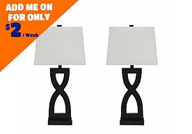 Ashley Furniture Amasai Black Table Lamps