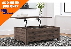 Ashley Furniture Arlenbry Gray Lift Top Cocktail Table and 2 Square End Tables