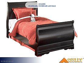 Ashley Huey Vineyard Black Bed (Twin)