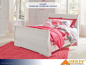 Ashley Anarasia White Bed (Full)