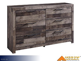 Ashley Derekson Multi Gray Bedroom Mirror (6 Drawer)