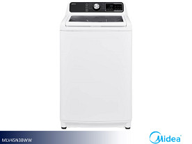 Midea  Top Load Washer - 4.5 Cu Ft (White with Black Accent)