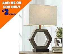 Ashley Furniture Marilu - Gray/Brown Poly Table Lamp (1/CN)