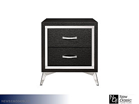 New Classic Huxley Black Nightstand