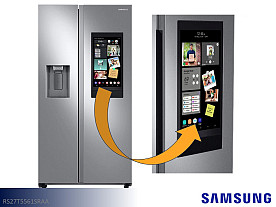 Samsung Family Hub Side by Side Refrigerator - 27 Cu Ft (Stainless)
