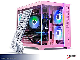 Skytech Gaming Aurora Gaming Desktop Computer (Pink)