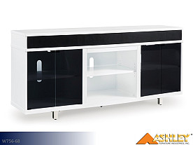Ashley Gardoni White/Black Entertainment Stand (Extra Large)