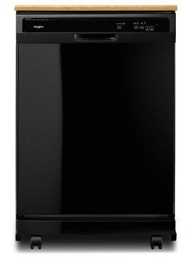 Whirlpool Portable Heavy-Duty Dishwasher (Black)
