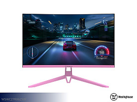 Westinghouse Curved Monitor - 27" Screen (Pink)