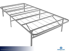 Mantua Rise Platform Base  - Twin (Silver)