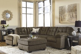 Ashley Furniture Accrington Earth Sectional with Left Chaise