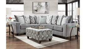 Affordable Furniture Stonewash Non-Motion Sectional
