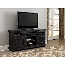 Progressive Furniture Willow Distressed Black 64" TV Stand