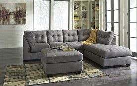 Ashley Furniture Maier - Charcoal 2 Piece Sectional w/ Right Chaise