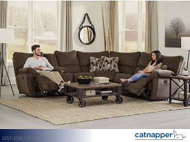 Catnapper Elliott Chocolate Sectional