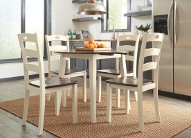 Ashley Furniture Woodanville Dining Set (1 Table, 4 chairs)