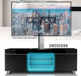 TechPro Bluetooth TV Stand w/ Soundbar & Subwoofer