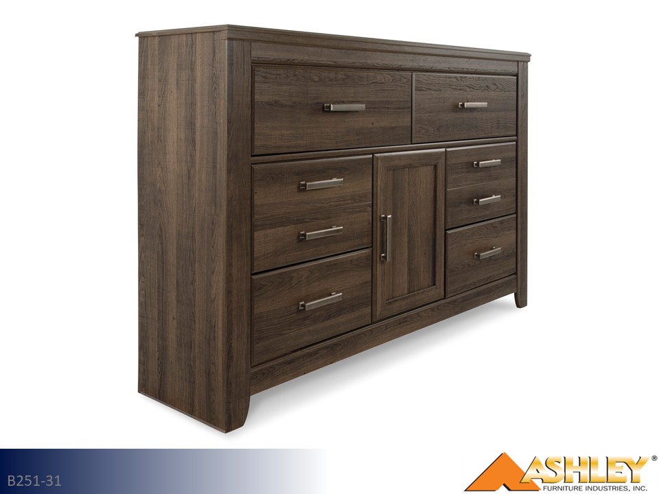 Ashley Juararo Dark Brown Dresser - Dark Brown | RentMart