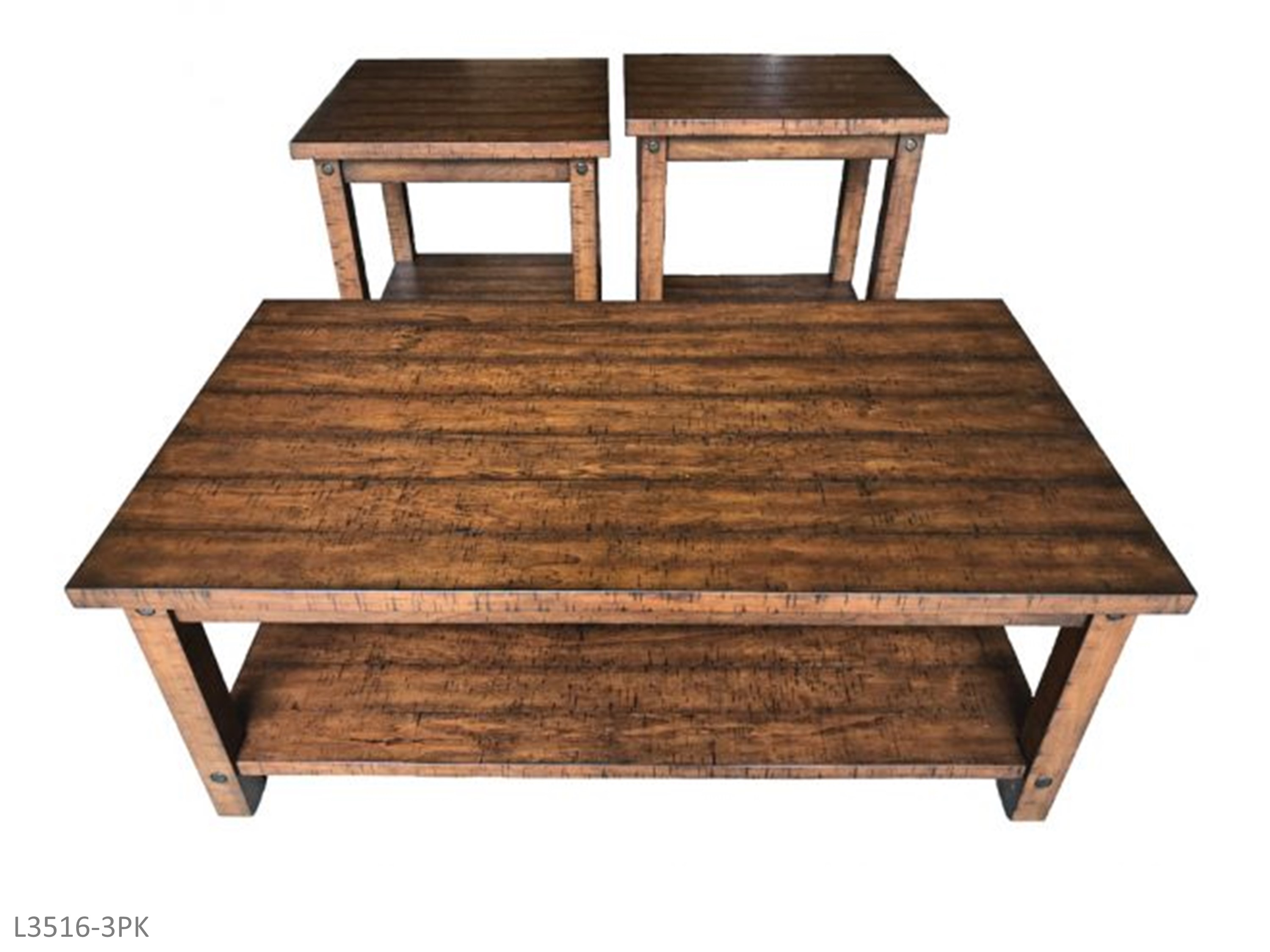AWF Imports Woodsman Occasional Table Set (3 Piece Set) | RentMart