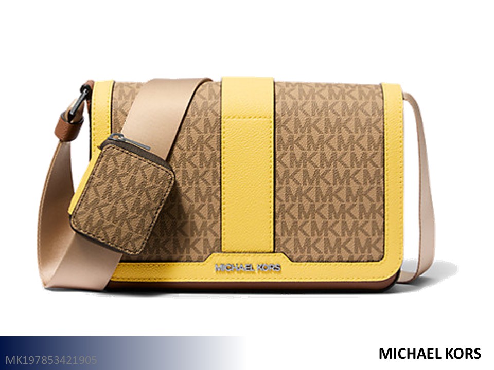 Michael Kors Cooper Color-Block Signature Logo Crossbody Handbag