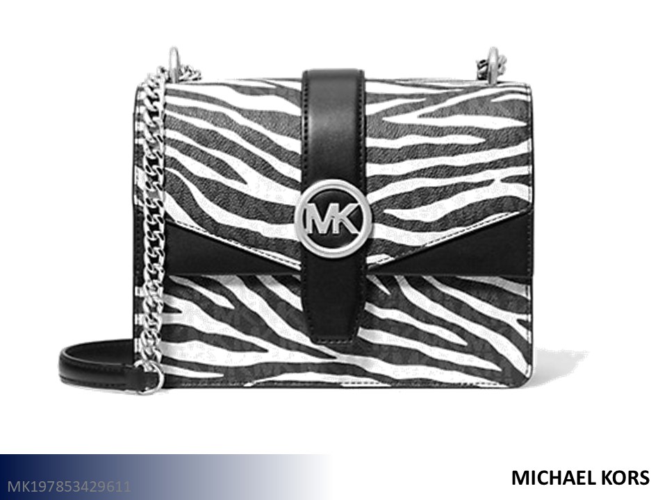 Michael Kors Greenwich Small Animal Print Logo Crossbody Handbag