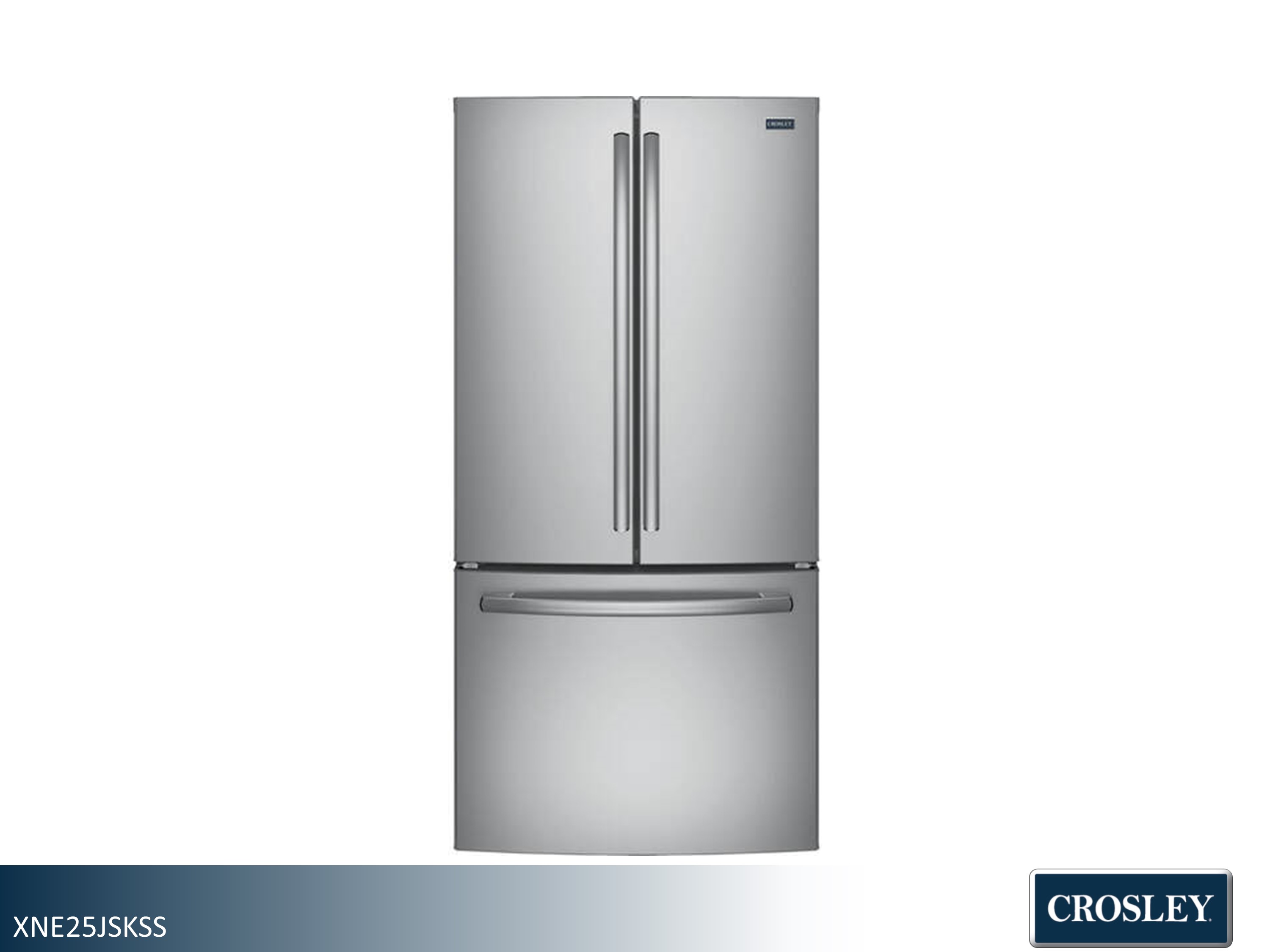 RT様 Crosley LED Lit French Door Refrigerator - 18.4 Cu Ft (Stainless