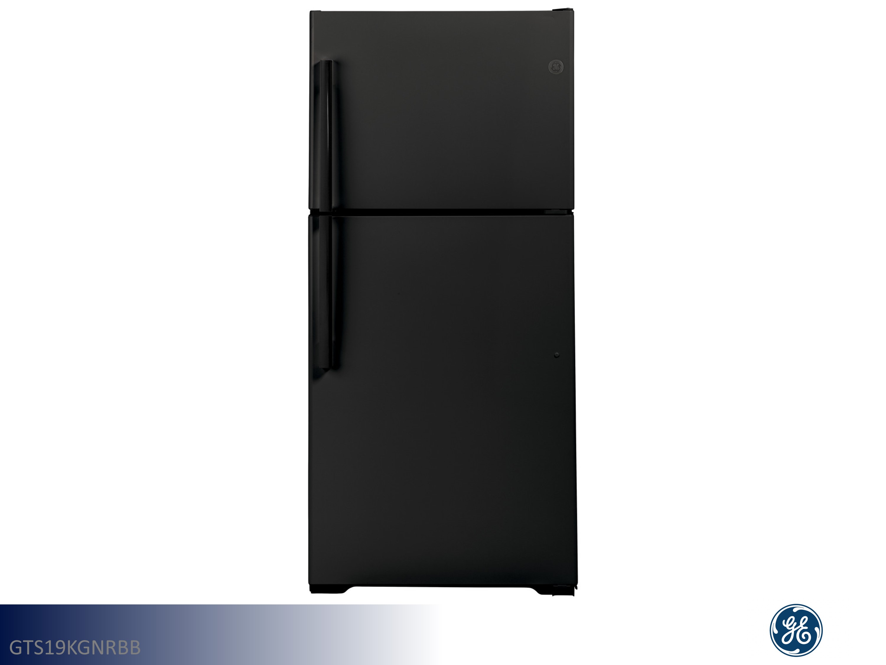GE 19.2 Cu Ft Refrigerator with Top Mount Freezer (Black) LifeStyle