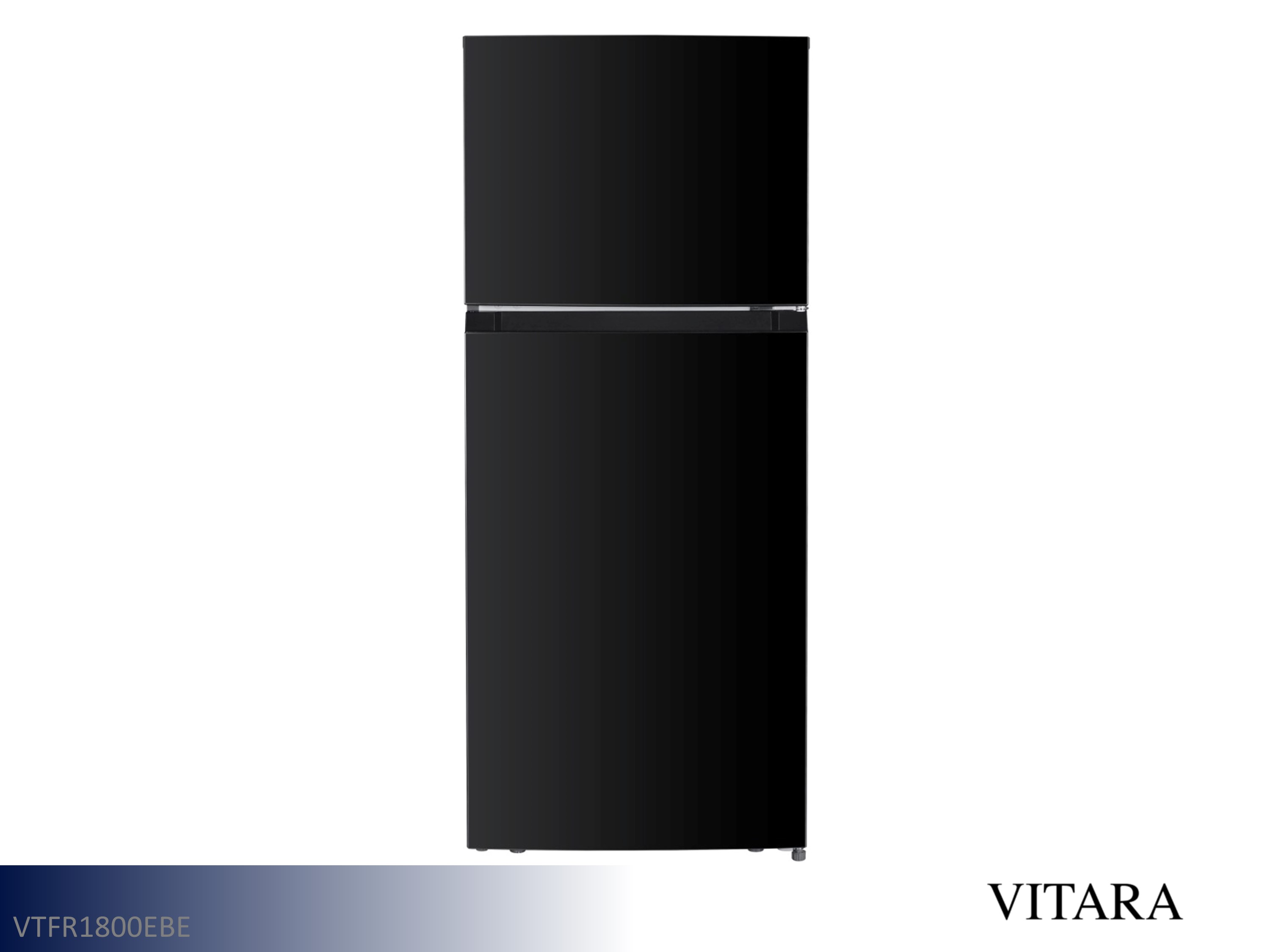 Vitara Refrigerator with Top Mount Freezer - 18 Cu Ft (Black