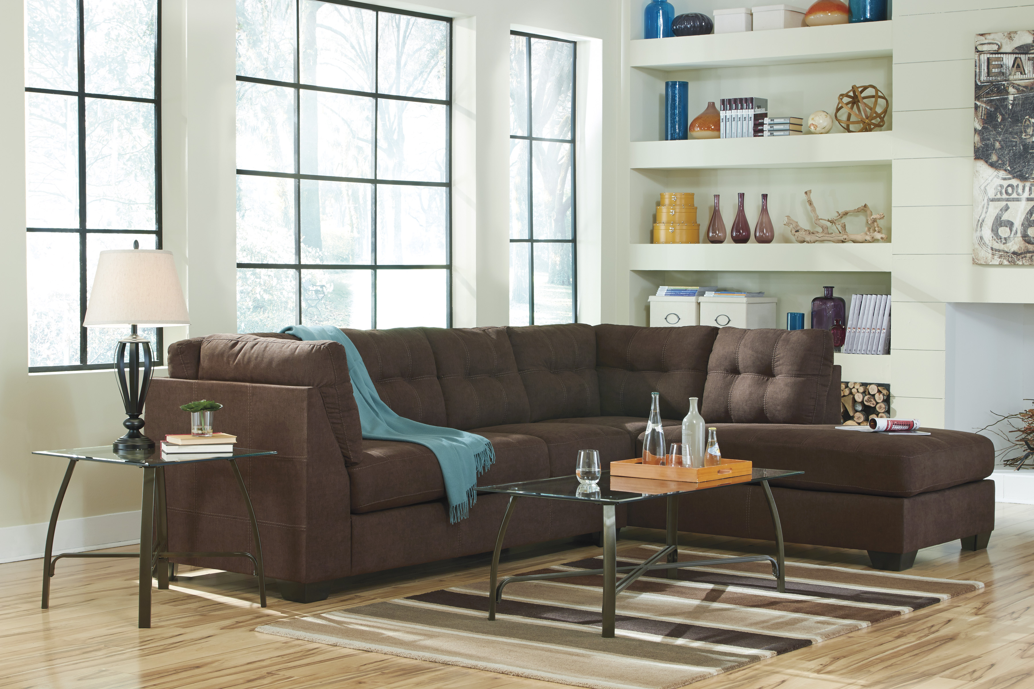 Majik | Maier Charcoal Sectional With Right Chaise | Rent To Own Furniture in Pennsylvania
