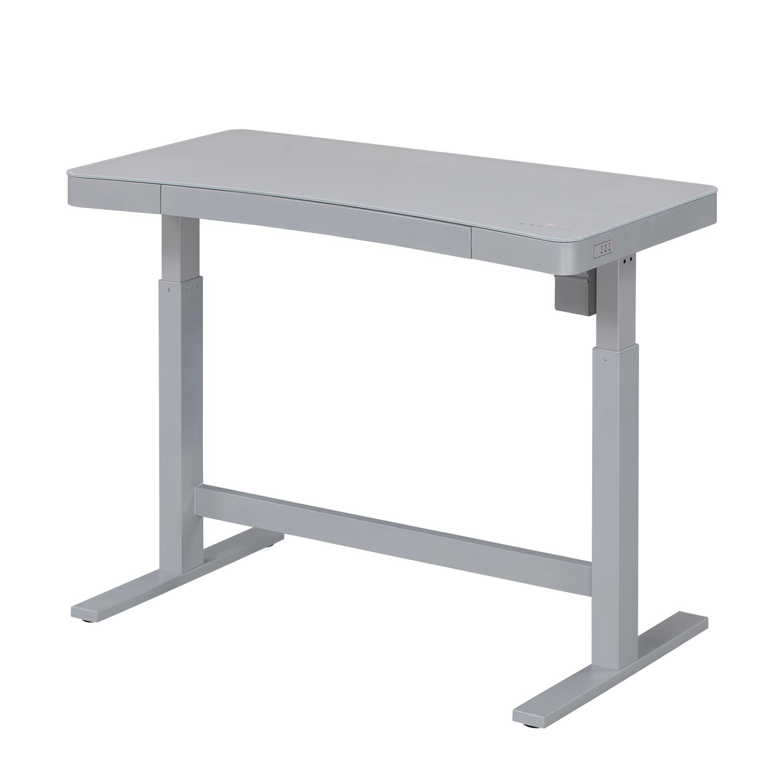 Twin Star Ashford Curved White Adjustable Desk Majik Rent To Own