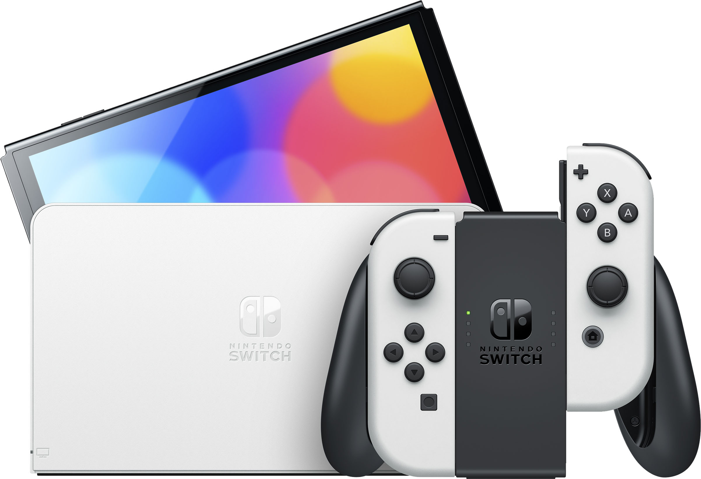 Nintendo OLED Switch White w/ Game | Majik Rent To Own