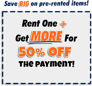 Save Big On Pre-rented Items!