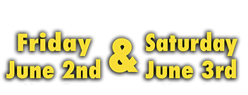Food! Games! Giveaways fun! Friday June 2nd: 12pm - 7pm & Saturday June 3rd: 10am - 3pm